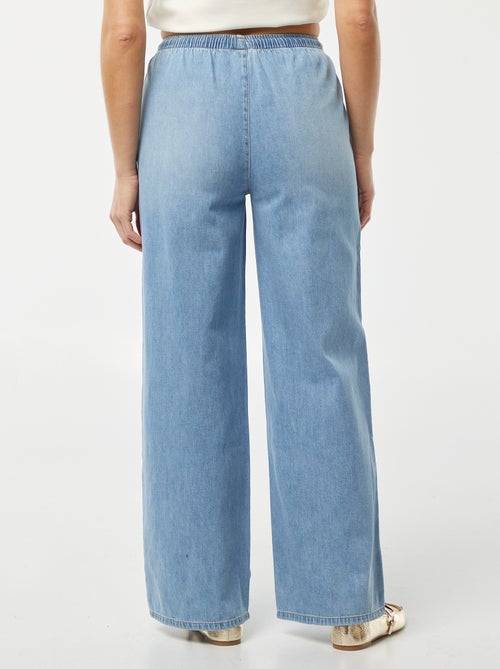 Denim broek met elastiek - Kiabi