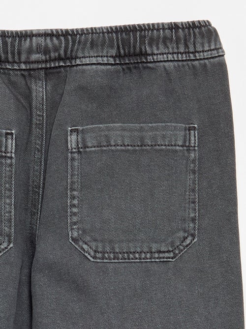Denim broek met elastische taille - Kiabi