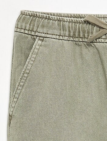 Denim broek met elastische taille