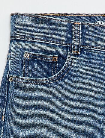 Denim broek met hoge taille
