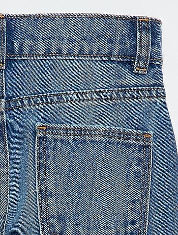 Denim broek met hoge taille