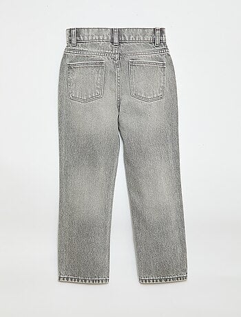 Denim broek met hoge taille