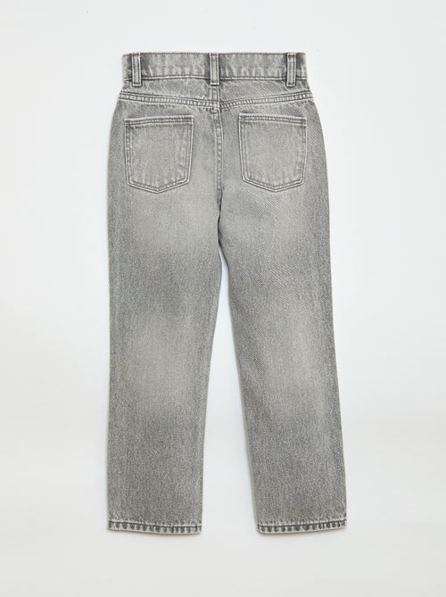 Denim broek met hoge taille - Kiabi