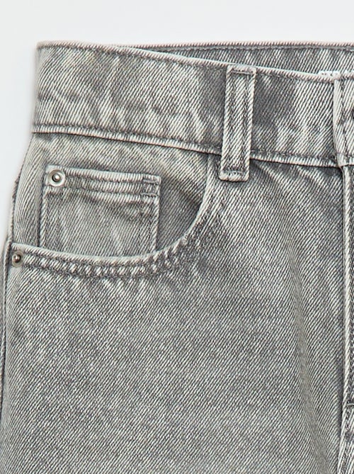 Denim broek met hoge taille - Kiabi