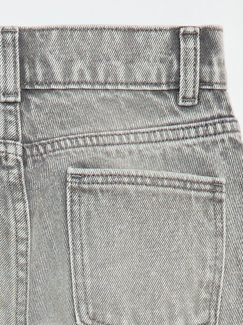 Denim broek met hoge taille - Kiabi