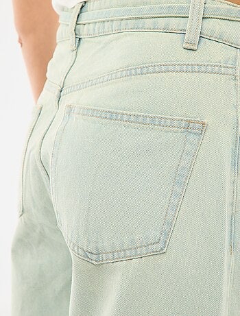 Denim broek met mini riem