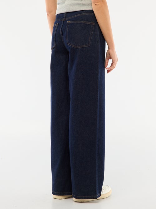 Denim broek met mini riem - Kiabi