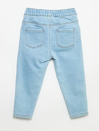 Denim broek met omgeslagen pijpen