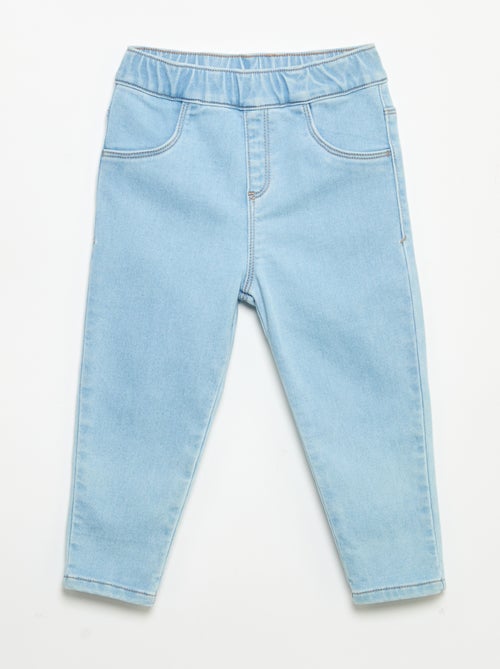 Denim broek met omgeslagen pijpen - Kiabi Denim broek met omgeslagen pijpen - Kiabi