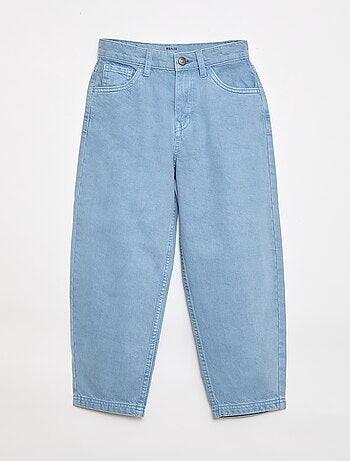 Denim broek met wijde ballonpijpen