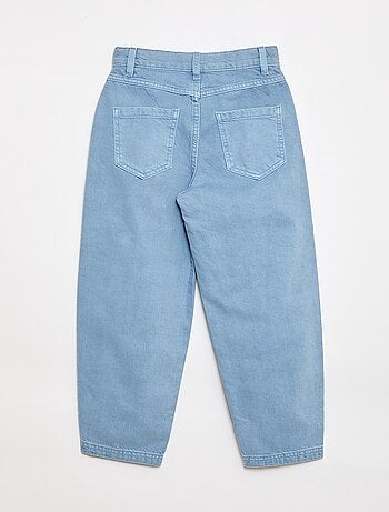 Denim broek met wijde ballonpijpen