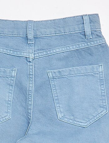 Denim broek met wijde ballonpijpen