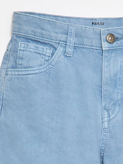 Denim broek met wijde ballonpijpen - Kiabi