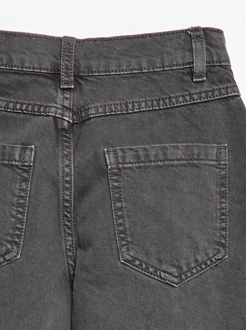 Denim broek met wijde ballonpijpen Grijs - Kiabi