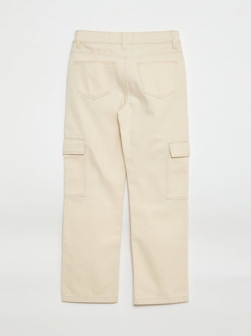 Denim broek met zakken - Kiabi