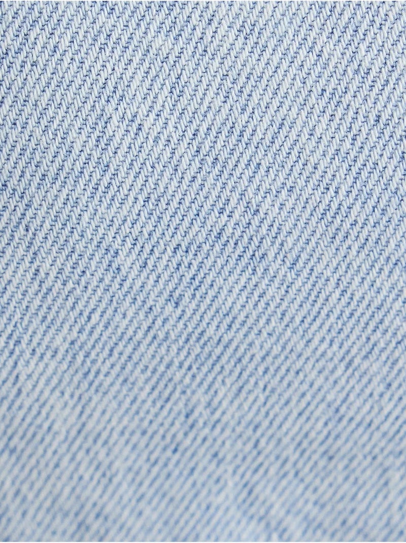Denim cami-top met vierkante hals hiccup Blauw - Kiabi