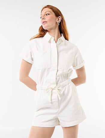 Denim combishort