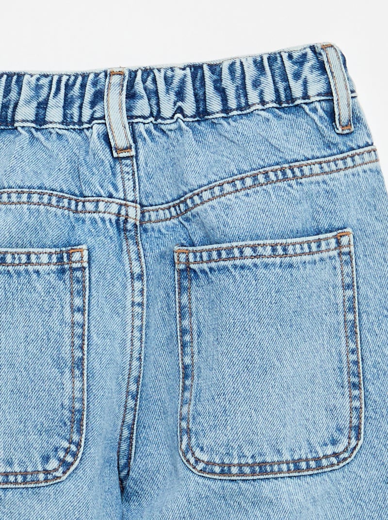 Denim coupe baggy 5 poches Bleu - Kiabi