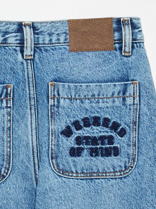 Denim coupe droite à 5 poches - Kiabi