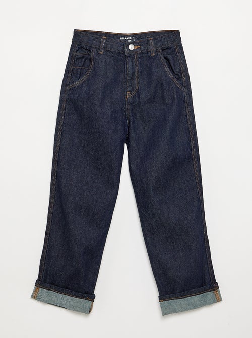 Denim coupe droite à 5 poches - Kiabi
