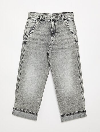 Denim coupe droite à 5 poches