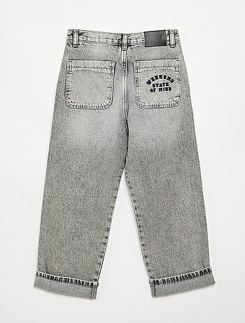 Denim coupe droite à 5 poches