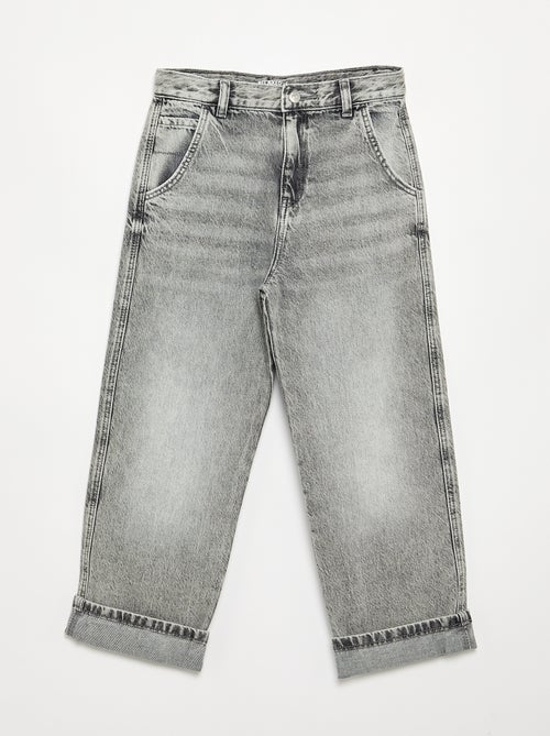 Denim coupe droite à 5 poches - Kiabi