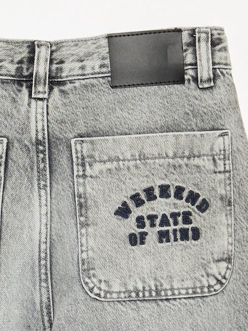Denim coupe droite à 5 poches - Kiabi