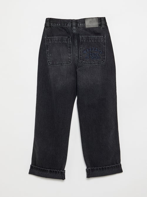 Denim coupe droite à 5 poches - Kiabi