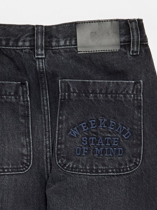 Denim coupe droite à 5 poches - Kiabi