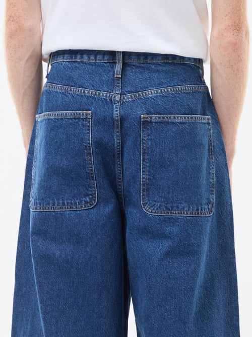 Denim fit baggy van katoen - Kiabi