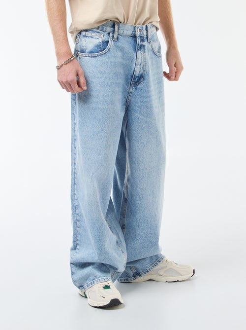 Denim fit baggy van katoen - Kiabi