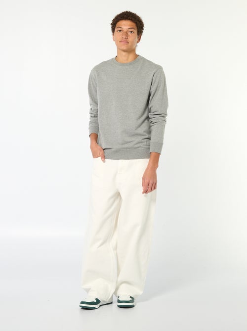 Denim fit baggy van katoen - Kiabi