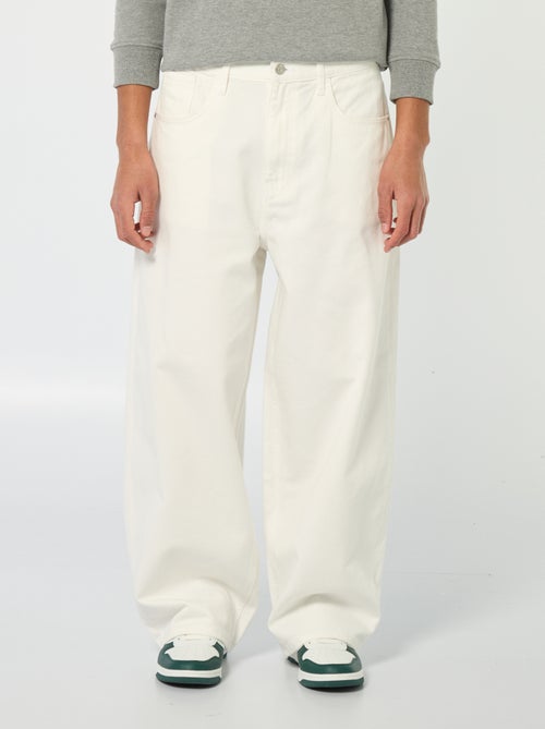 Denim fit baggy van katoen - Kiabi