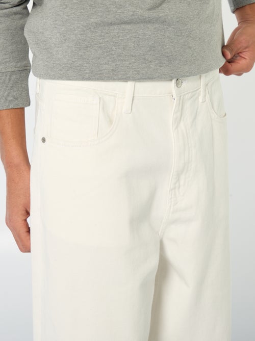 Denim fit baggy van katoen - Kiabi