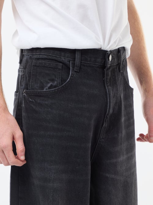 Denim fit baggy van katoen - Kiabi