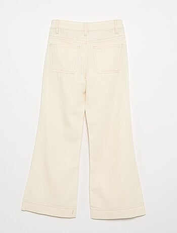 Denim flarebroek