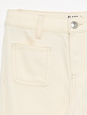 Denim flarebroek