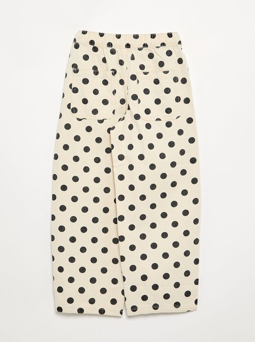 Denim forme barrel imprimé 'pois' - Kiabi Denim forme barrel imprimé 'pois' - Kiabi