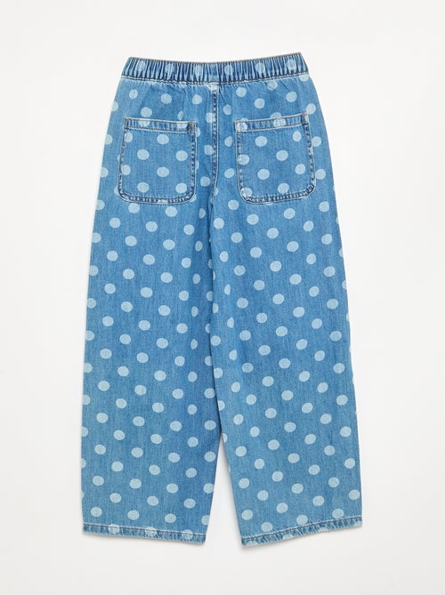 Denim forme barrel imprimé 'pois' - Kiabi Denim forme barrel imprimé 'pois' - Kiabi