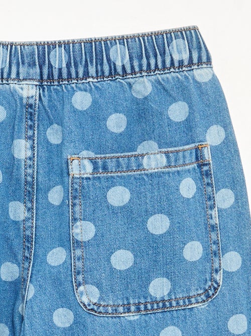 Denim forme barrel imprimé 'pois' - Kiabi Denim forme barrel imprimé 'pois' - Kiabi