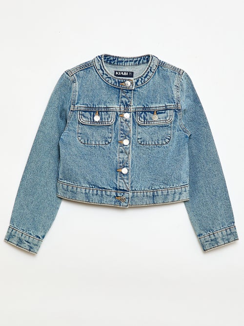 Denim jack met ronde hals - Kiabi