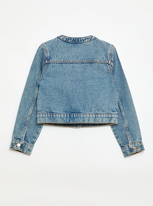 Denim jack met ronde hals - Kiabi
