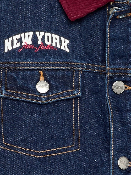 Denim jas 'Marvel' 'Spiderman' met contrasterende kraag - Kiabi