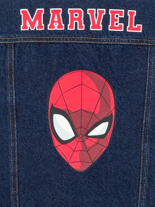 Denim jas 'Marvel' 'Spiderman' met contrasterende kraag - Kiabi
