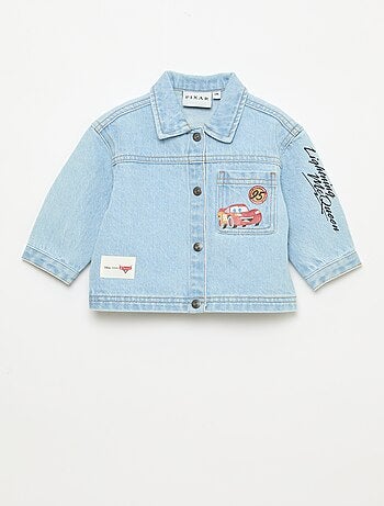 Denim jas met 'Disney' print