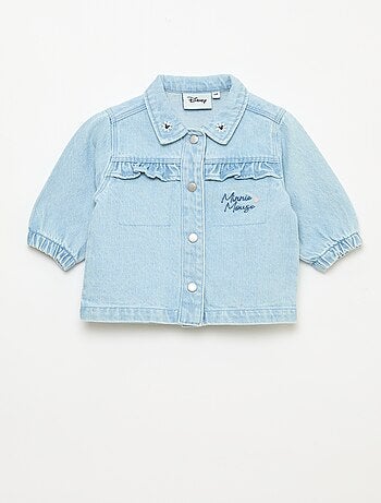 Denim jas met 'Minnie' print