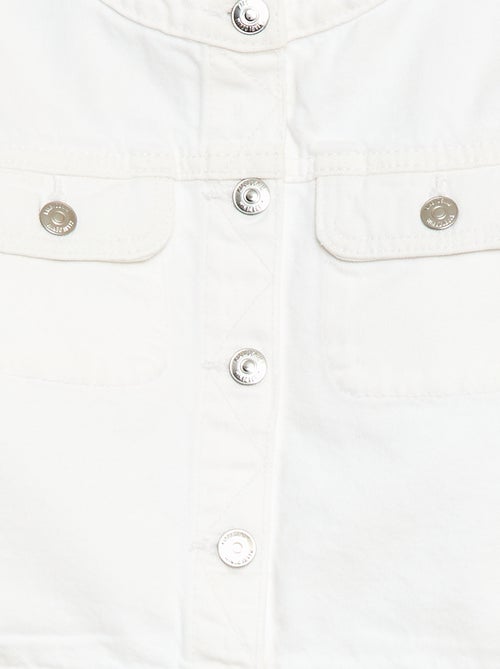 Denim jas met ronde hals - Kiabi