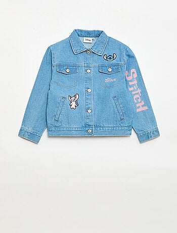 Denim jas 'Stitch' met knoopsluiting