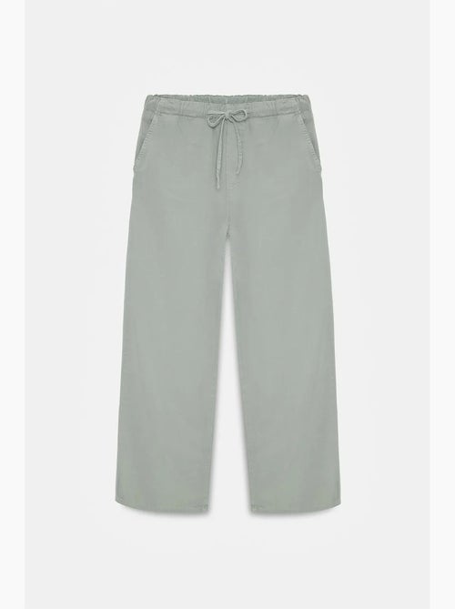 Denim jeans met middelhoge taille en wijde pijp dilvin - Kiabi Denim jeans met middelhoge taille en wijde pijp dilvin - Kiabi